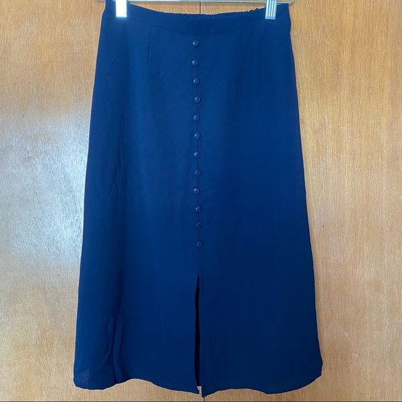 Monteau Button Slit Skirt - Picture 1 of 5